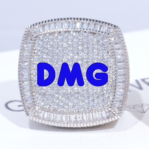 CUSTOM LETTER 3D ICED RING