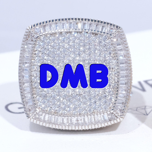 CUSTOM LETTER 3D ICED RING