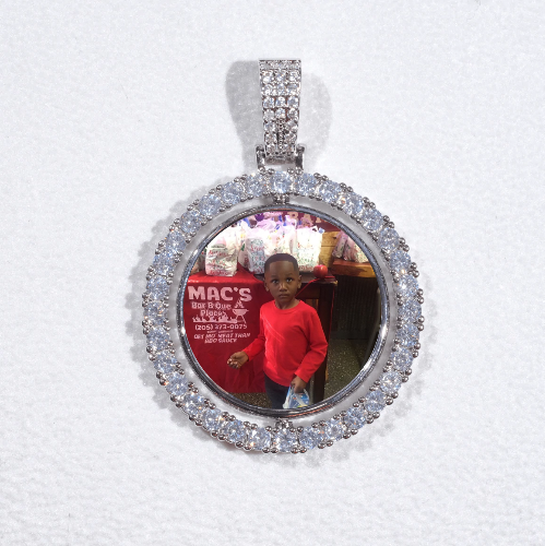 3D Spinning 2-Faced Custom Picture Pendant
