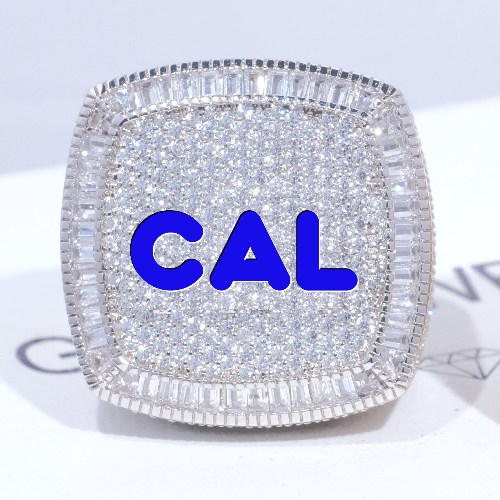 CUSTOM LETTER 3D ICED RING