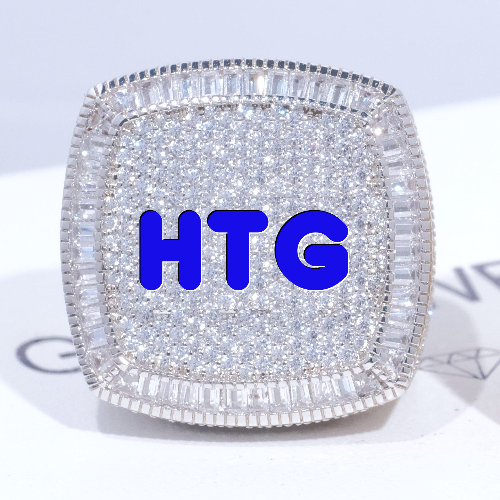 CUSTOM LETTER 3D ICED RING