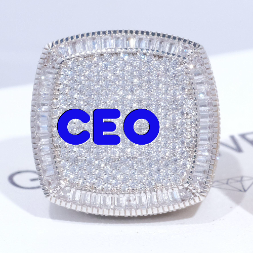 CUSTOM LETTER 3D ICED RING