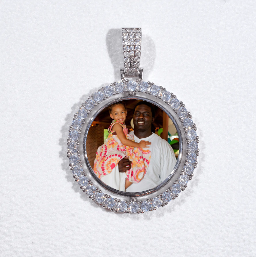3D Spinning 2-Faced Custom Picture Pendant
