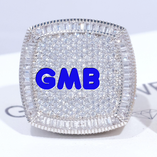 CUSTOM LETTER 3D ICED RING