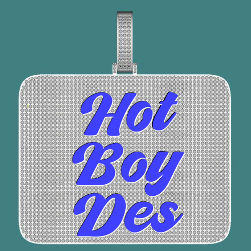 CUSTOM LETTER NECKLACE 3D BIG SQUARE