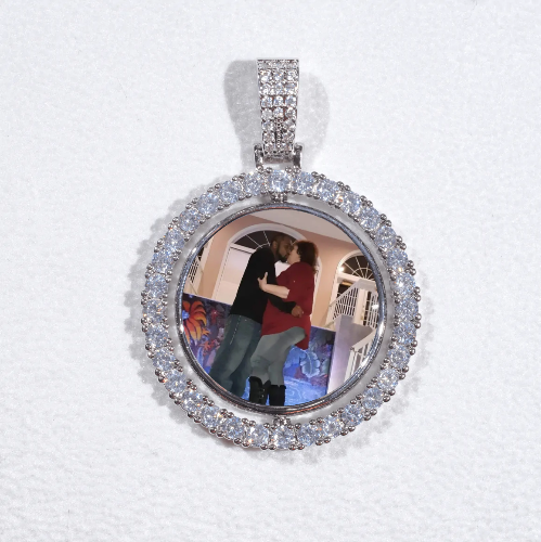 3D Spinning 2-Faced Custom Picture Pendant