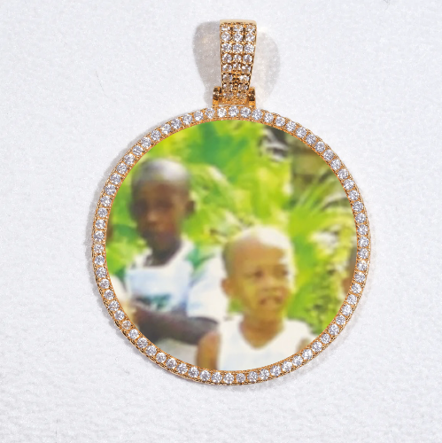 MEDIUM 3D CIRCLE CUSTOM PICTURE PENDANT
