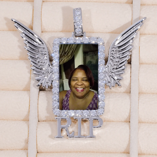 RIP WING 3D CUSTOM PICTURE PENDANT