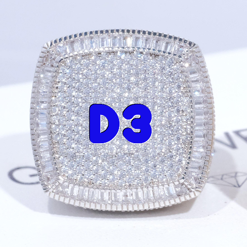 CUSTOM LETTER 3D ICED RING