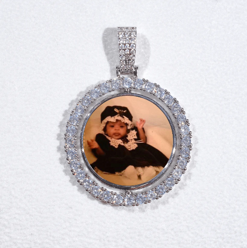 3D Spinning 2-Faced Custom Picture Pendant