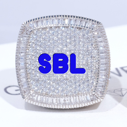 CUSTOM LETTER 3D ICED RING