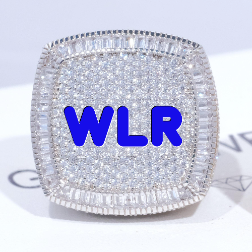 CUSTOM LETTER 3D ICED RING