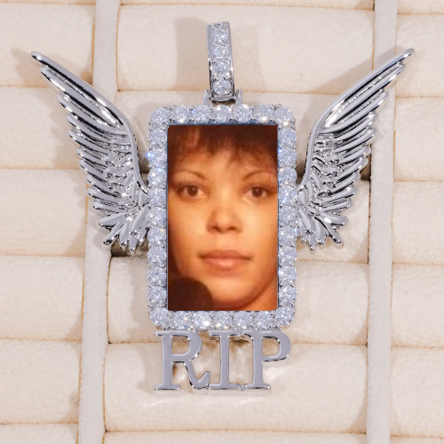 RIP WING 3D CUSTOM PICTURE PENDANT
