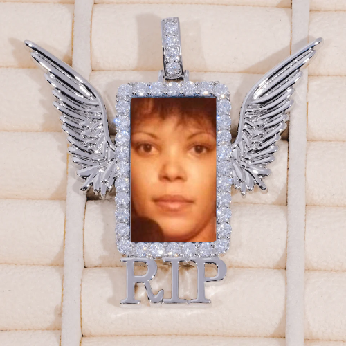 RIP WING 3D CUSTOM PICTURE PENDANT
