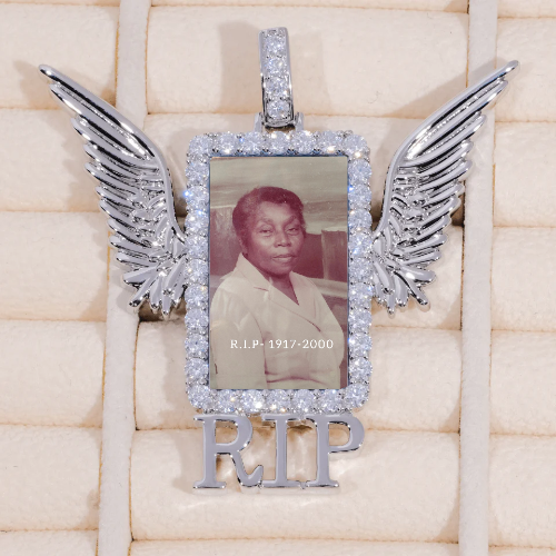 RIP WING 3D CUSTOM PICTURE PENDANT