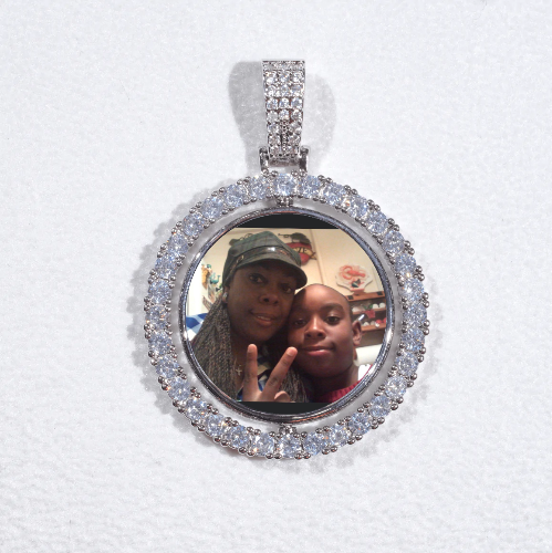 3D Spinning 2-Faced Custom Picture Pendant
