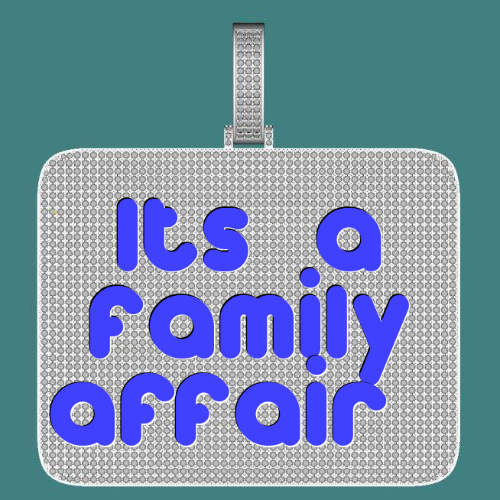 CUSTOM LETTER NECKLACE 3D BIG SQUARE