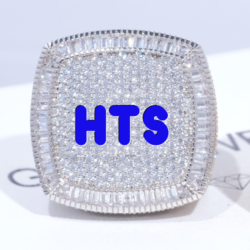 CUSTOM LETTER 3D ICED RING