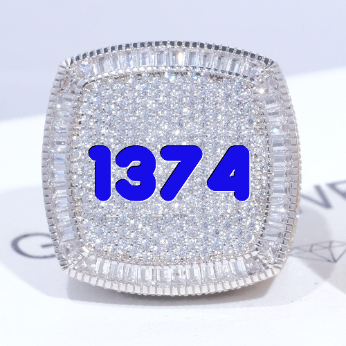 CUSTOM LETTER 3D ICED RING