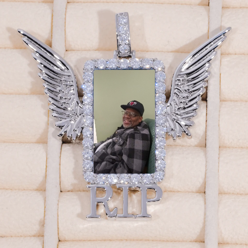 RIP WING 3D CUSTOM PICTURE PENDANT