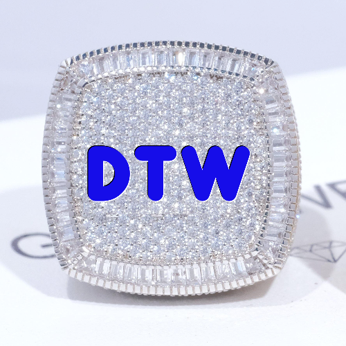 CUSTOM LETTER 3D ICED RING