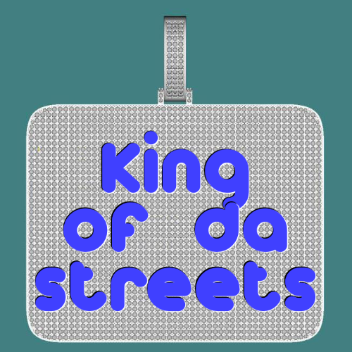 CUSTOM LETTER NECKLACE 3D BIG SQUARE