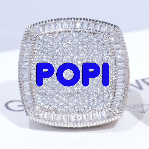 CUSTOM LETTER 3D ICED RING