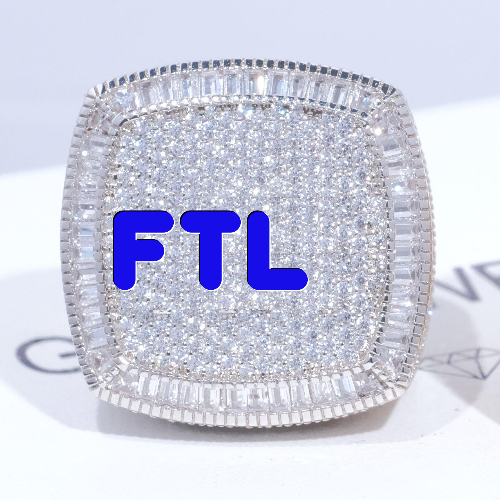 CUSTOM LETTER 3D ICED RING