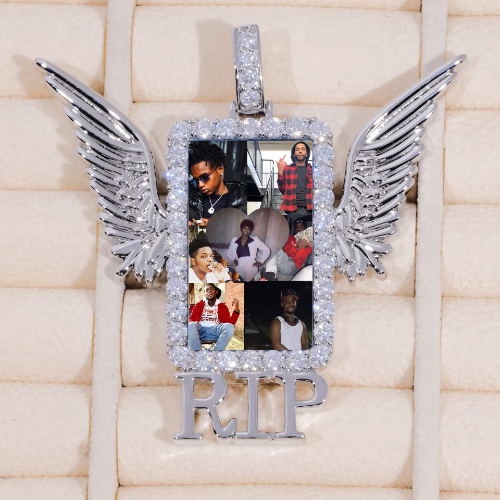 RIP WING 3D CUSTOM PICTURE PENDANT