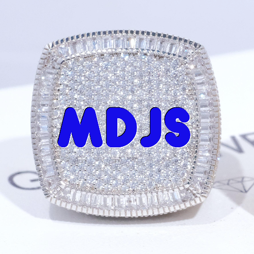 CUSTOM LETTER 3D ICED RING