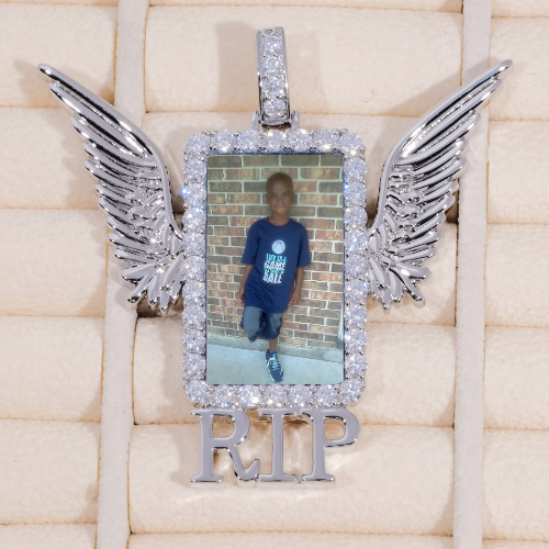 RIP WING 3D CUSTOM PICTURE PENDANT