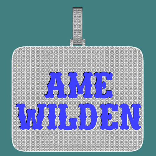 CUSTOM LETTER NECKLACE 3D BIG SQUARE