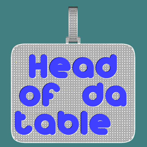 CUSTOM LETTER NECKLACE 3D BIG SQUARE