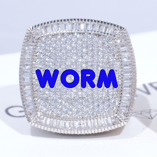 CUSTOM LETTER 3D ICED RING
