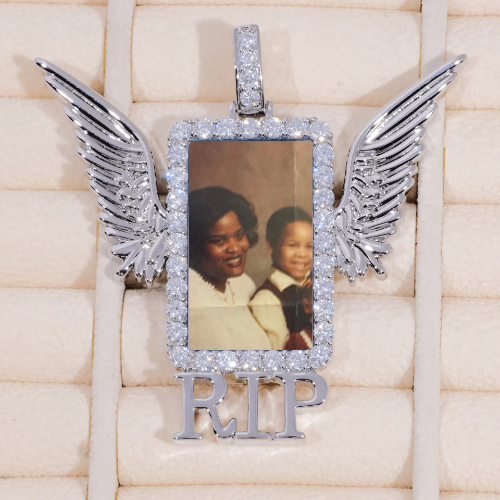 RIP WING 3D CUSTOM PICTURE PENDANT