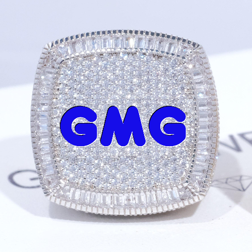 CUSTOM LETTER 3D ICED RING