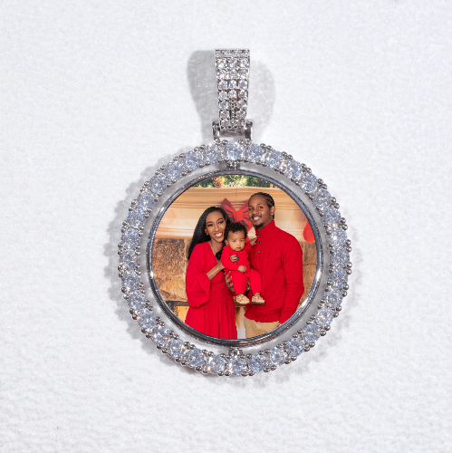 3D Spinning 2-Faced Custom Picture Pendant