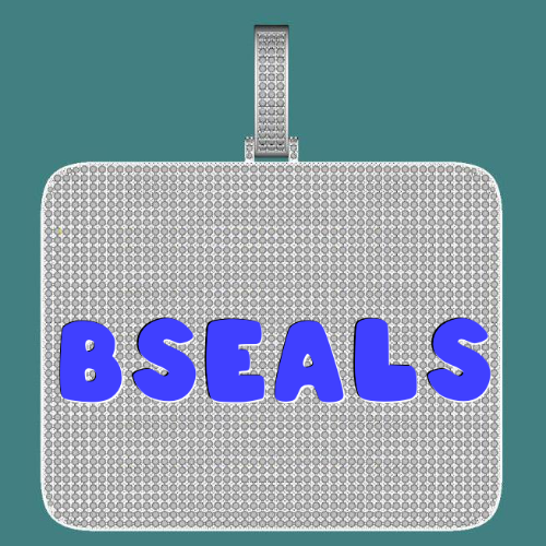 CUSTOM LETTER NECKLACE 3D BIG SQUARE