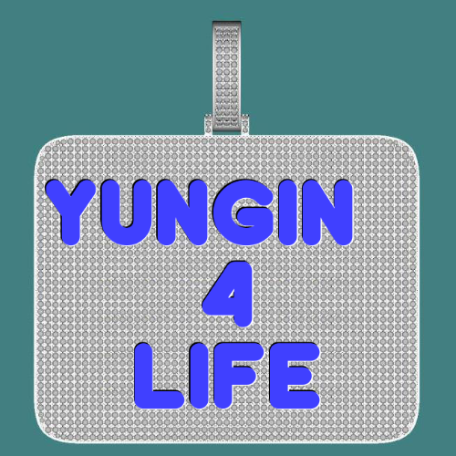 CUSTOM LETTER NECKLACE 3D BIG SQUARE
