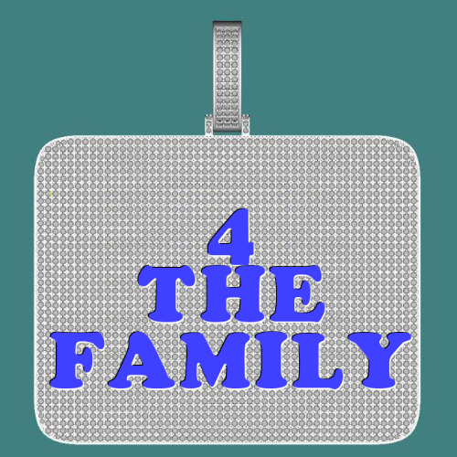 CUSTOM LETTER NECKLACE 3D BIG SQUARE