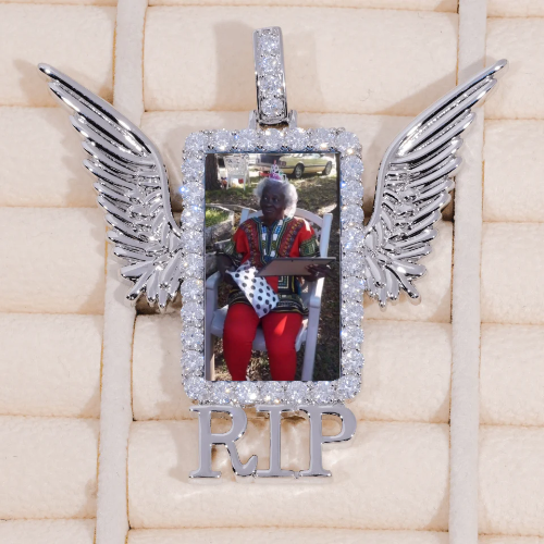 RIP WING 3D CUSTOM PICTURE PENDANT