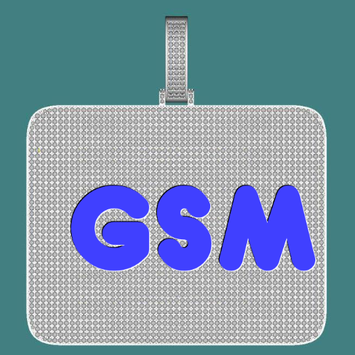 CUSTOM LETTER NECKLACE 3D BIG SQUARE
