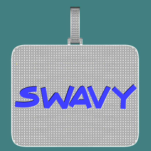 CUSTOM LETTER NECKLACE 3D BIG SQUARE