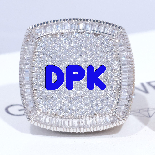 CUSTOM LETTER 3D ICED RING