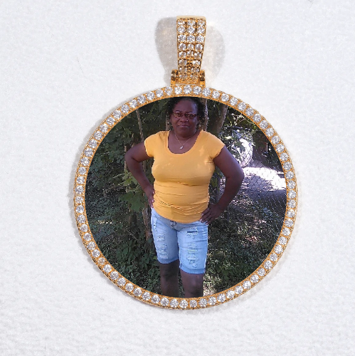 MEDIUM 3D CIRCLE CUSTOM PICTURE PENDANT