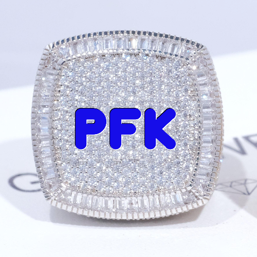 CUSTOM LETTER 3D ICED RING