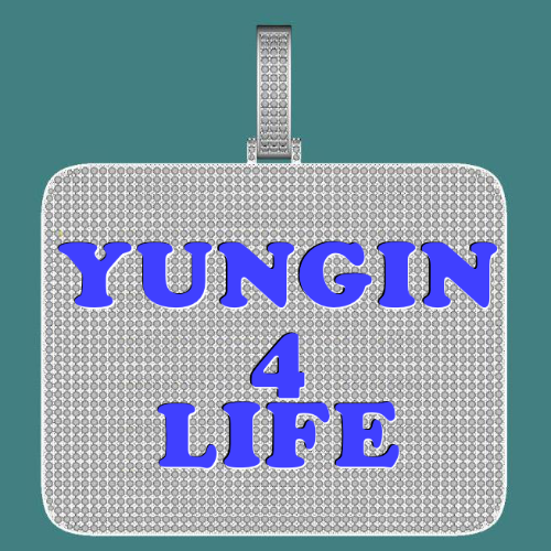 CUSTOM LETTER NECKLACE 3D BIG SQUARE