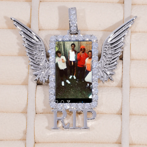 RIP WING 3D CUSTOM PICTURE PENDANT
