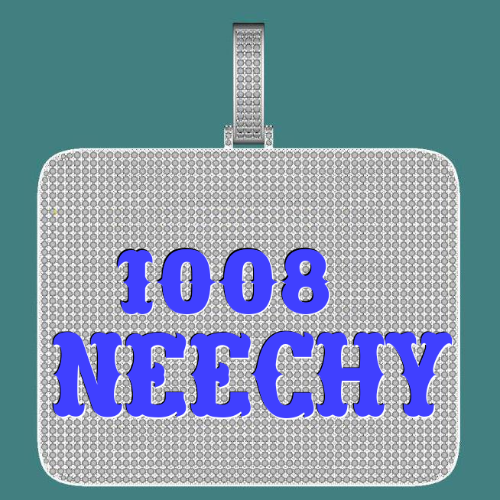 CUSTOM LETTER NECKLACE 3D BIG SQUARE