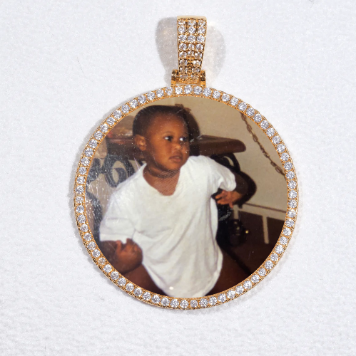 MEDIUM 3D CIRCLE CUSTOM PICTURE PENDANT